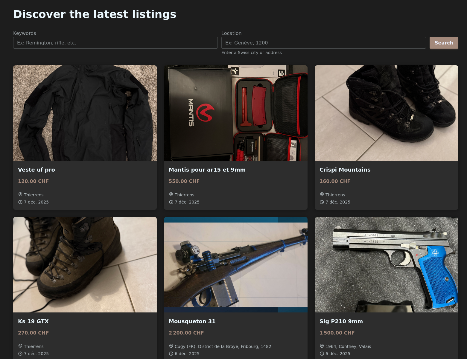 NextGun Marketplace Screenshot